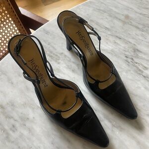 YSL Leather Heels
